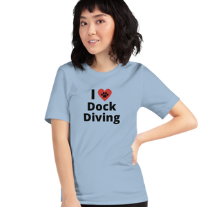 I Heart w/ Paw Dock Diving T-Shirts - Light