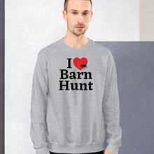Load image into Gallery viewer, I Heart w/ Rat Barn Hunt Sweatshirts - Light

