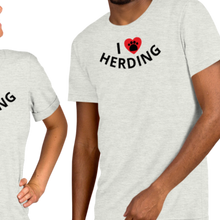 Load image into Gallery viewer, I Heart w/ Paw Herding T-Shirts - Light
