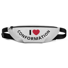 Load image into Gallery viewer, I Heart Curved Conformation Fanny Pack-Lt. Grey
