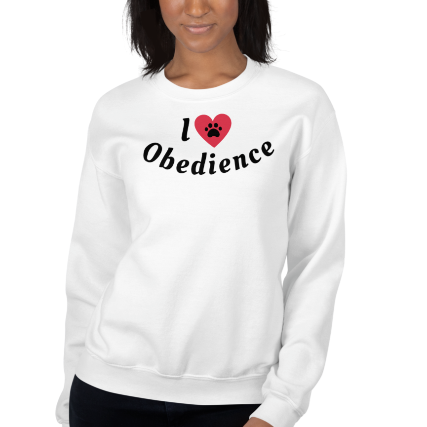 I Heart Obedience Sweatshirts - Light