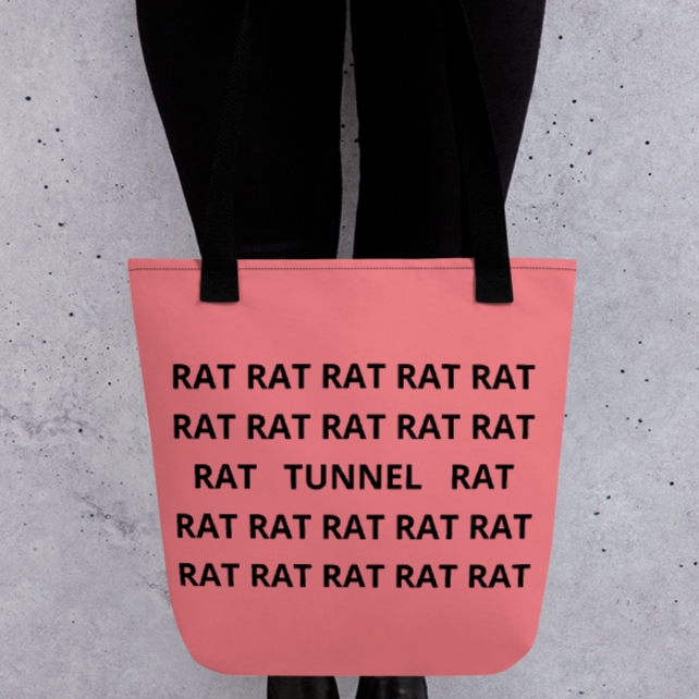 Rat/Tunnel Barn Hunt Tote Bag-Pink