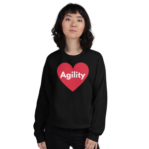 Agility in Heart Sweatshirts
