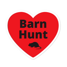 Load image into Gallery viewer, Barn Hunt w/ Rat in Heart Sticker-4x4 or 5.5x5.5
