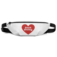 Load image into Gallery viewer, Dock Diving in Heart Fanny Pack-White
