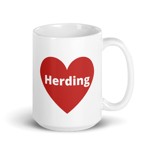 Herding in Heart Mug