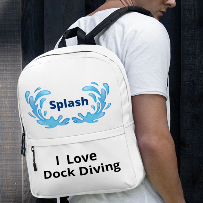 Splash & Love Dock Diving Backpack-White