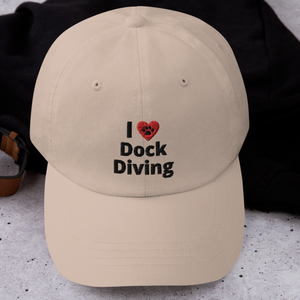 I Heart w/ Paw Dock Diving Hats - Light