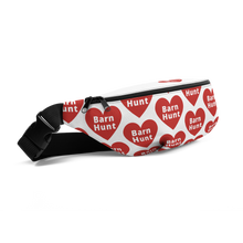 Load image into Gallery viewer, Allover Barn Hunt in Hearts Fanny Pack-Lt. Grey
