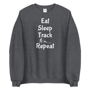 Eat Sleep Track Repeat Sweatshirts - Dark
