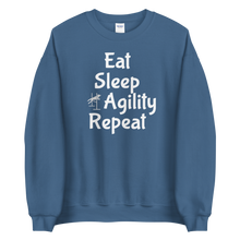 Load image into Gallery viewer, Eat Sleep Agility Repeat Sweatshirts - Dark

