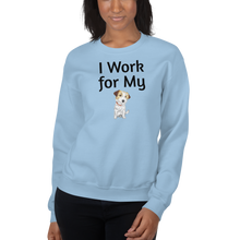 Load image into Gallery viewer, I Work for My Russell Terrier Sweatshirts - Light
