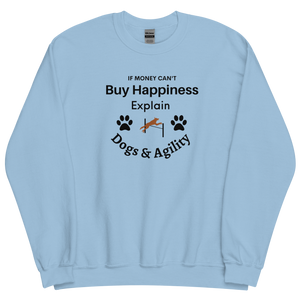 Buy Happiness w/ Dogs & Agility Sweatshirts - Light