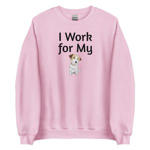I Work for My Russell Terrier Sweatshirts - Light