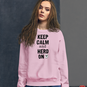 Keep Calm & Sheep Herd On Sweatshirts - Light