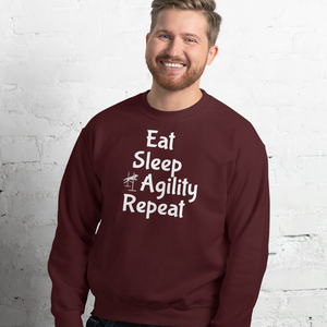 Eat Sleep Agility Repeat Sweatshirts - Dark