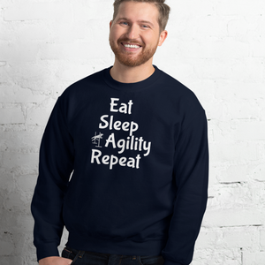 Eat Sleep Agility Repeat Sweatshirts - Dark