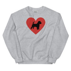 Russell Terrier in Heart Sweatshirts - Light