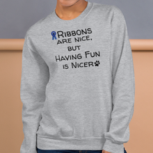 Load image into Gallery viewer, Ribbons are Nice Sweatshirts - Light
