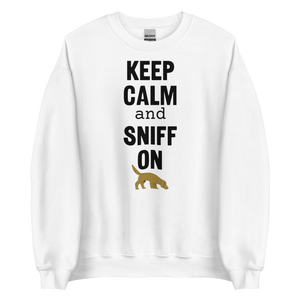 Keep Calm & Sniff On Nose and Scent Work Sweatshirts - Light