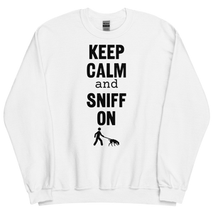 Keep Calm & Sniff On Tracking Sweatshirts - Light