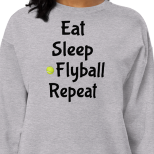 Eat Sleep Flyball Repeat Sweatshirts - Light