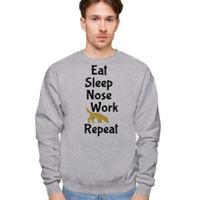 Load image into Gallery viewer, Eat Sleep Nose Work Repeat Sweatshirts - Light
