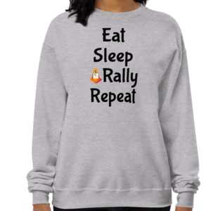 Eat Sleep Rally Repeat Sweatshirts - Light