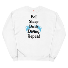 Load image into Gallery viewer, Eat Sleep Dock Diving Repeat Sweatshirts - Light
