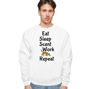 Eat Sleep Scent Work Repeat Sweatshirts - Light