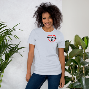 Mama with Paw in Heart T-Shirts - Light