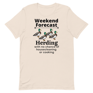 Ducks Herding Weekend Forecast T-Shirts - Light