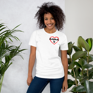 Mama with Paw in Heart T-Shirts - Light