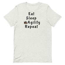 Load image into Gallery viewer, Eat Sleep Agility Repeat with Jump T-Shirt - Light
