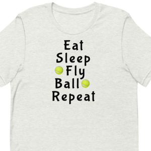 Eat Sleep Flyball Repeat T-Shirts - Light