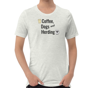 Coffee, Dogs & Sheep Herding T-Shirts - Light