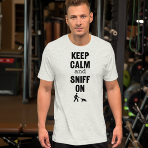 Keep Calm & Sniff On Tracking T-Shirts - Light