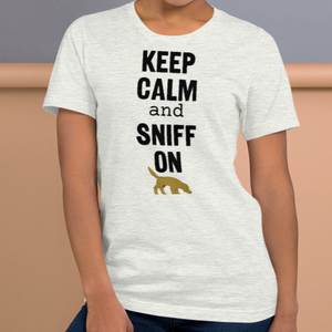 Keep Calm & Sniff On Nose & Scent Work T-Shirts - Light