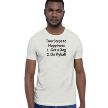 Load image into Gallery viewer, 2 Steps to Happiness - Flyball T-Shirts - Light
