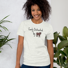 Load image into Gallery viewer, Easily Distracted by Cattle Herding T-Shirt
