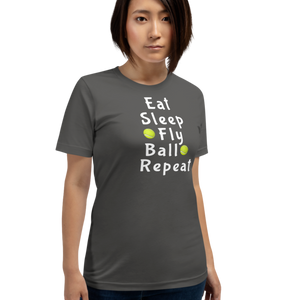Eat Sleep Flyball Repeat T-Shirts - Dark