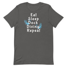 Load image into Gallery viewer, Eat Sleep Dock Diving Repeat T-Shirts - Dark
