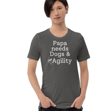 Load image into Gallery viewer, Papa Needs Dogs &amp; Agility T-Shirts - Dark
