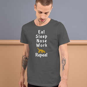 Eat Sleep Nose Work Repeat T-Shirts - Dark