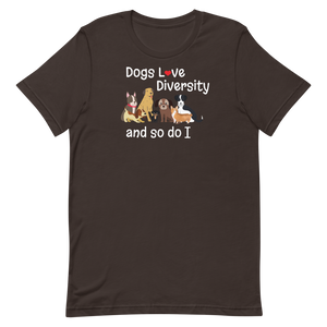 Dogs Love Diversity T-Shirts - Dark