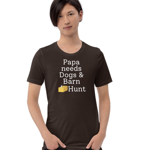 Papa Needs Dogs & Barn Hunt T-Shirts - Dark