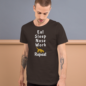 Eat Sleep Nose Work Repeat T-Shirts - Dark