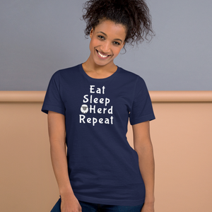 Eat Sleep Sheep Herd Repeat T-Shirts - Dark