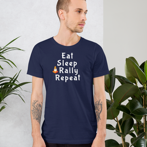 Eat Sleep Rally Repeat T-Shirts - Dark