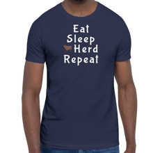 Load image into Gallery viewer, Eat, Sleep, Cattle Herd, Repeat T-Shirts - Dark
